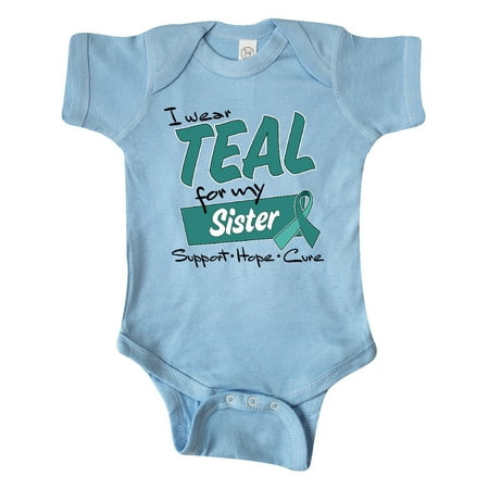 Inktastic I Wear Teal for my Sister-Support Hope Cure Gift Baby Boy or Baby Girl Bodysuit
Inktastic I Wear Teal for my Sister-Support Hope Cure Gift Baby Boy or Baby Girl Bodysuit