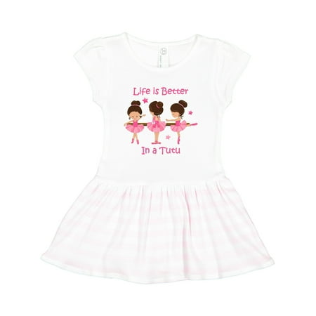 Inktastic Life s Better in a Tutu KS Gift Toddler Girl Dress