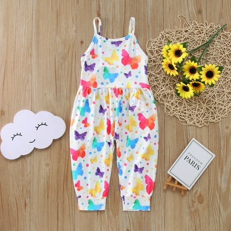 Girls Jumpsuits Romper Toddler Kids Baby Sleeveless Summer Strap Print Romper Jumpsuit Playsuit Clothes 1-6Y
Girls Jumpsuits Romper Toddler Kids Baby Sleeveless Summer Strap Print Romper Jumpsuit Playsuit Clothes 1-6Y