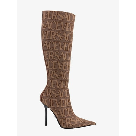 Versace Woman Boots Woman Brown Boots