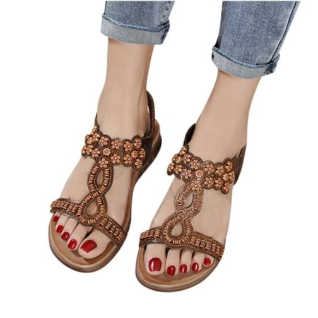 Summer Sandals For Women Flat Slip On Sandals Crystal Roman Shoes Open Toe Casual Sandals
Summer Sandals For Women Flat Slip On Sandals Crystal Roman Shoes Open Toe Casual Sandals