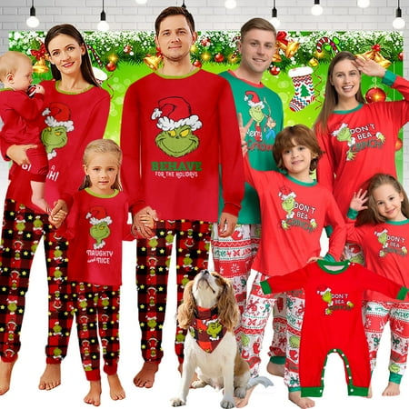 LUXI Family Christmas Pajamas Matching Sets Xmas PJs Mathching Set Holiday Family Sleepwear Sets Outfits
LUXI Family Christmas Pajamas Matching Sets Xmas PJs Mathching Set Holiday Family Sleepwear Sets Outfits