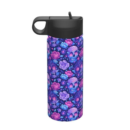 Gaeub blue Skull purple flower1 Printed 18oz Sports Insulated Kettle With Straw Sports Insulated Bottle Water Bottle For Running Hiking Cycling Climbing Mens Womans Insulated Water Bottle
Gaeub blue Skull purple flower1 Printed 18oz Sports Insulated Kettle With Straw Sports Insulated Bottle Water Bottle For Running Hiking Cycling Climbing Mens Womans Insulated Water Bottle