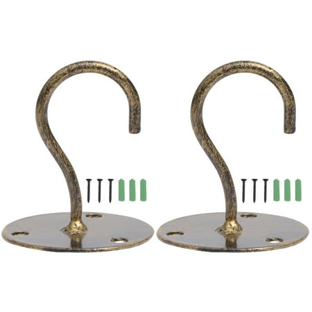 HOMEMAXS 2pcs Overhead Hooks Cabinet Floor Hooks Porch Wardrobe Hook Lantern Mosquito Net Ceiling Hooks Small Elephant Trunk Shaped Hooks (Bronze Screw Color Random)
HOMEMAXS 2pcs Overhead Hooks Cabinet Floor Hooks Porch Wardrobe Hook Lantern Mosquito Net Ceiling Hooks Small Elephant Trunk Shaped Hooks (Bronze Screw Color Random)