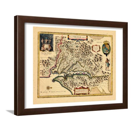 1633, Virginia Framed Print Wall Art