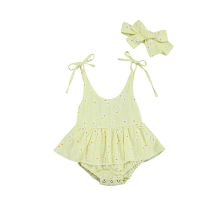 Sunisery Newborn Baby Girl Clothes Summer Sling Strap Daisy Print Tutu Skirt Princess Dress Romper Headband Outfit
Sunisery Newborn Baby Girl Clothes Summer Sling Strap Daisy Print Tutu Skirt Princess Dress Romper Headband Outfit