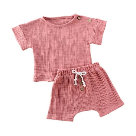 Kiapeise Baby Girls 2-Pieces Outfit Set Button Pleated Short Sleeve Loose Shirt
Kiapeise Baby Girls 2-Pieces Outfit Set Button Pleated Short Sleeve Loose Shirt