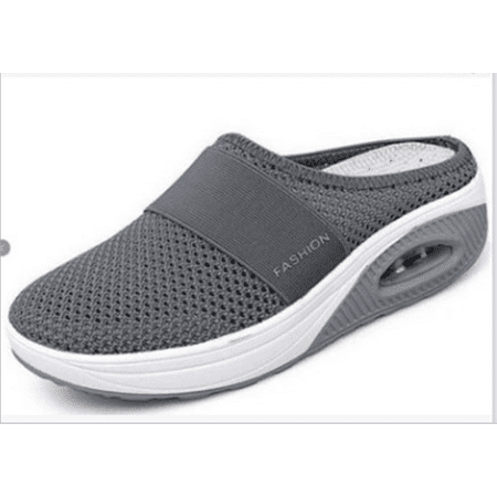Air Cushion Slip-On Orthopedic Diabetic Walking Shoes with Arch Support Knit Casual Comfort Outdoor Walking