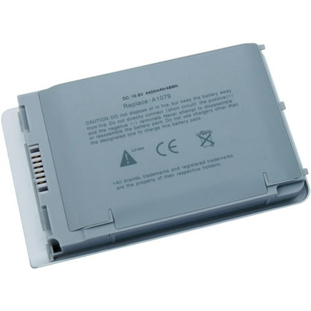 Laptop Battery Pros Replacement Battery for Apple PowerBook, Gray