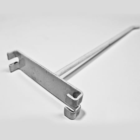 Mybat 10 Pcs 8 Top3.50 Slat Wall Hook - White