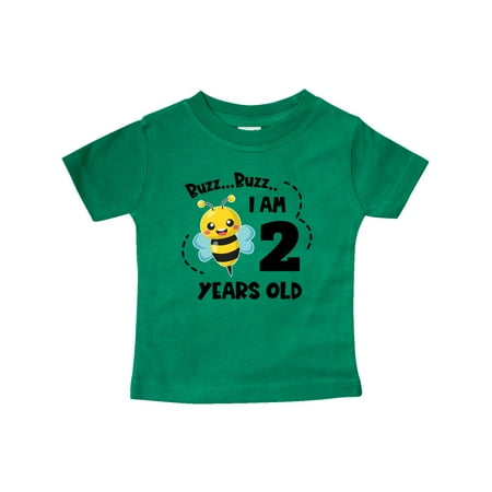 Inktastic Buzz Buzz I am 2 Years Old Cute Bee Gift Baby Boy or Baby Girl T-Shirt