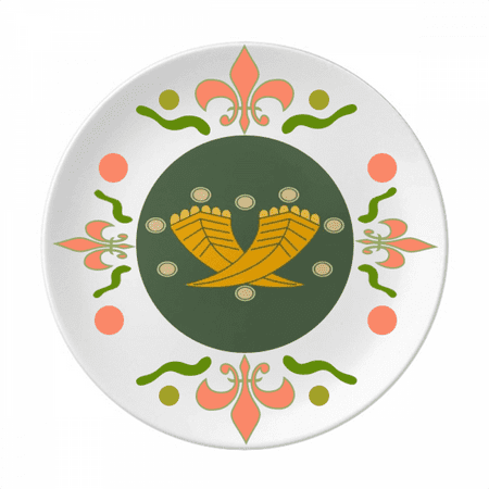 painting japanese culture Flower Ceramics Plate Tableware Dinner Dish
