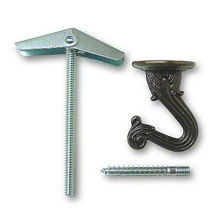 Amerock (2 Pack) Bulldog Swag Hooks Antique Brass
