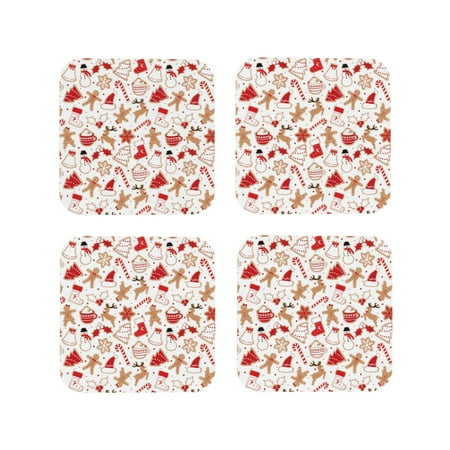 Lukts Gingerbread Holiday Sweets Print Leather Drinks Coasters Set of 4 Suitable or Drinks Furniture Protection and Easy Clean up-Square
Lukts Gingerbread Holiday Sweets Print Leather Drinks Coasters Set of 4 Suitable or Drinks Furniture Protection and Easy Clean up-Square