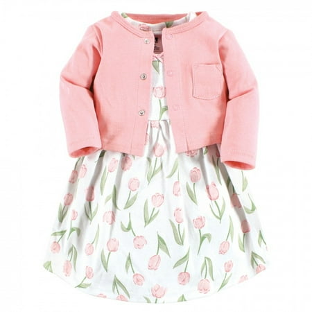 Hudson Baby Infant and Toddler Girl Cotton Dress and Cardigan Set Pink Tulips 3 Toddler
Hudson Baby Infant and Toddler Girl Cotton Dress and Cardigan Set Pink Tulips 3 Toddler