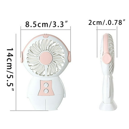 Handheld Small Fan 1Pc Usb Charging Fan with Light Handheld Small Fan Desktop Electric Fan Pink ABS
Handheld Small Fan 1Pc Usb Charging Fan with Light Handheld Small Fan Desktop Electric Fan Pink ABS
