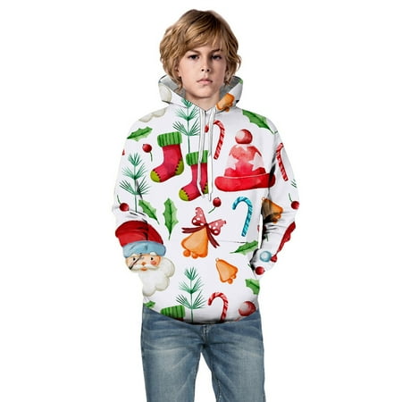 Christmas Hoodie Kids Boy Hoodies Christma Boys Youth Long Sleeve Pullover Hoodie Active Sweatshirt Boys & Girls Boys Hoodies Size 14-16
Christmas Hoodie Kids Boy Hoodies Christma Boys Youth Long Sleeve Pullover Hoodie Active Sweatshirt Boys & Girls Boys Hoodies Size 14-16