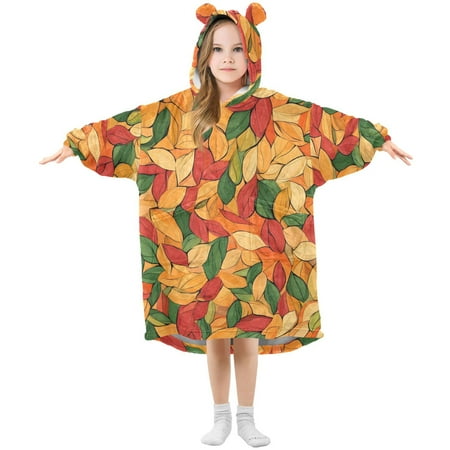 joogoo Wearable Blanket Hoodie for Kids Autumn Fall Leaves Flannel Oversized Sweatshirt 3-14 Years M
joogoo Wearable Blanket Hoodie for Kids Autumn Fall Leaves Flannel Oversized Sweatshirt 3-14 Years M
