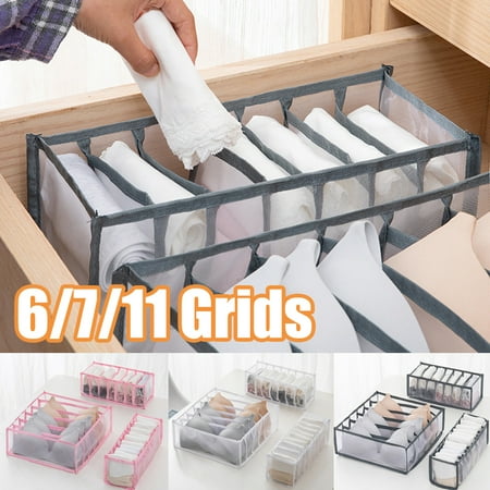 Travelwant 6/7/11 Grids Underwear Organizer Sock Drawer Organizer Bra Organizer Divider Folding Closet Storage Box Small Dresser Organizer for Underwear Socks Clothes Stockings
Travelwant 6/7/11 Grids Underwear Organizer Sock Drawer Organizer Bra Organizer Divider Folding Closet Storage Box Small Dresser Organizer for Underwear Socks Clothes Stockings