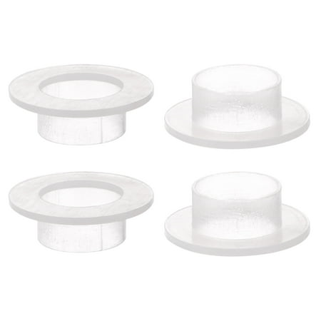 Uxcell 21mmx22.7mmx12mm Flanged Sleeve Bearings Nylon Bushings White 4 Pack