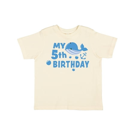 Inktastic Nautical My 5th Birthday with Blue Whale Gift Toddler Boy or Toddler Girl T-Shirt
Inktastic Nautical My 5th Birthday with Blue Whale Gift Toddler Boy or Toddler Girl T-Shirt