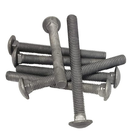 1/2 - 13 x 5 Carriage Bolt | Round Head| Hot Dip Galvanized | 40pcs Box