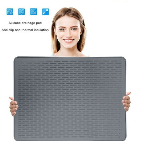 sunsanly Drain Mat Silicone Multiple Usage Heat-resistant Anti-skid Leakproof Kitchen Counter Sink Bar Bottle Cup Dish Drying Pad Electric Cooktop Protection Cover Mat
sunsanly Drain Mat Silicone Multiple Usage Heat-resistant Anti-skid Leakproof Kitchen Counter Sink Bar Bottle Cup Dish Drying Pad Electric Cooktop Protection Cover Mat