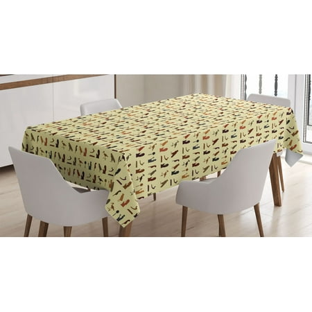 Egyptian Print Tablecloth Pattern with Egyptian in Earth Tones Hieroglyph Language Rectangle Satin Table Cover Accent for Dining Room and Kitchen 60 X 90 Multicolor by Ambesonne
Egyptian Print Tablecloth Pattern with Egyptian in Earth Tones Hieroglyph Language Rectangle Satin Table Cover Accent for Dining Room and Kitchen 60 X 90 Multicolor by Ambesonne