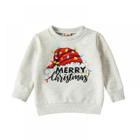 Monfince Toddler Baby Christmas Outfit Boy Girl Merry Christmas Sweatshirt Crewneck Pullover Sweater Long Sleeve Shirt Fall Clothes Gray 0M-3Y
Monfince Toddler Baby Christmas Outfit Boy Girl Merry Christmas Sweatshirt Crewneck Pullover Sweater Long Sleeve Shirt Fall Clothes Gray 0M-3Y