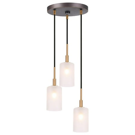 Woodbridge Lighting Elise 3-Light Glass Cluster Pendant in Brass/Bronze/Opal
Woodbridge Lighting Elise 3-Light Glass Cluster Pendant in Brass/Bronze/Opal