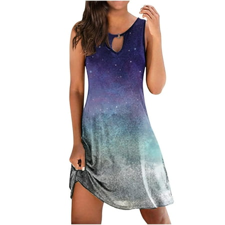 Zkozptok Spring Dresses for Women 2023 Plus Size Dress Hallow Out Sexy Dress Fashion Floral Printing Gradient Sleeveless Dress Blue L
Zkozptok Spring Dresses for Women 2023 Plus Size Dress Hallow Out Sexy Dress Fashion Floral Printing Gradient Sleeveless Dress Blue L