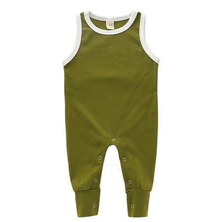 Dezsed For Newborn Boys Summer Newborn Baby Boys Girls Clothes Solid Sleeveless Cotton Romper Jumpsuit Clothes 0-18M Baby Onesie
Dezsed For Newborn Boys Summer Newborn Baby Boys Girls Clothes Solid Sleeveless Cotton Romper Jumpsuit Clothes 0-18M Baby Onesie