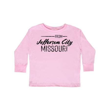 Inktastic From Jefferson City Missouri in Black Distressed Text Gift Toddler Boy or Toddler Girl Long Sleeve T-Shirt
Inktastic From Jefferson City Missouri in Black Distressed Text Gift Toddler Boy or Toddler Girl Long Sleeve T-Shirt