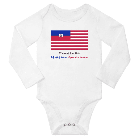 Proud to be Haitian American Baby Long Slevve Bodysuit Outfits (White 18-24 Months)
Proud to be Haitian American Baby Long Slevve Bodysuit Outfits (White 18-24 Months)