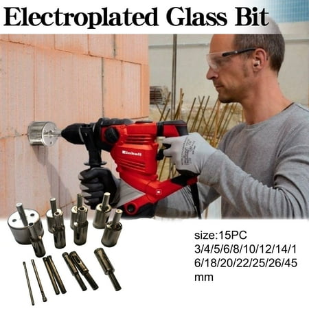 Krqap Accessories 15Pc 3-45Mm Diamond Hole Saw Drill Set 100 Grits Tile Glass Drill Tool Set
Krqap Accessories 15Pc 3-45Mm Diamond Hole Saw Drill Set 100 Grits Tile Glass Drill Tool Set