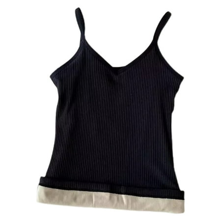 Women Winter Warm Sleeveless Tank Top Sexy V-Neck Velvet Fleece Lined Camisole Thermal Underwear Solid Color Ribbed Basic Sling Vest Lingerie
Women Winter Warm Sleeveless Tank Top Sexy V-Neck Velvet Fleece Lined Camisole Thermal Underwear Solid Color Ribbed Basic Sling Vest Lingerie
