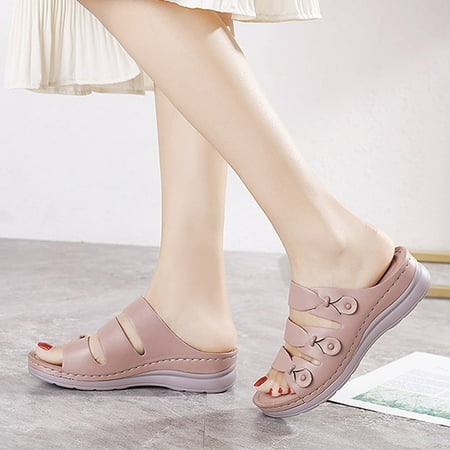 Fjofpr Slippers for Women Women Summer Slip-On Wedges Beach Open Toe Breathable Sandals Shoes Slippers Hot
Fjofpr Slippers for Women Women Summer Slip-On Wedges Beach Open Toe Breathable Sandals Shoes Slippers Hot