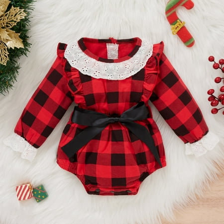 Hunpta Infant Girls Long Sleeve Lace Plaid Prints Pullover Romper Newborn Bowknot Bodysuits
Hunpta Infant Girls Long Sleeve Lace Plaid Prints Pullover Romper Newborn Bowknot Bodysuits