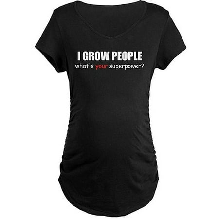 I Grow People Maternity Dark T-Shirt