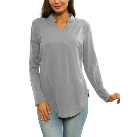 Voguele Ladies Pregnancy Clothes V Neck Maternity Tops Long Sleeve Breastfeeding Shirt Casual Nursing Top Basic Gray M
Voguele Ladies Pregnancy Clothes V Neck Maternity Tops Long Sleeve Breastfeeding Shirt Casual Nursing Top Basic Gray M