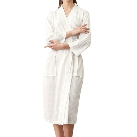 Bomotoo Women Lounge Sleepwear Solid Color Comfy Robe Spa Soft Kimono Nightgowns White M
Bomotoo Women Lounge Sleepwear Solid Color Comfy Robe Spa Soft Kimono Nightgowns White M