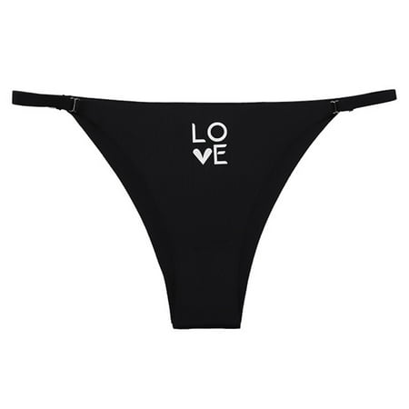 CLZOUD Breathable Underwear for Women Black Nylon Spandex Women Ribbon Love Letter Printing Seamless Breathable Briefs Underpants Xl
CLZOUD Breathable Underwear for Women Black Nylon Spandex Women Ribbon Love Letter Printing Seamless Breathable Briefs Underpants Xl