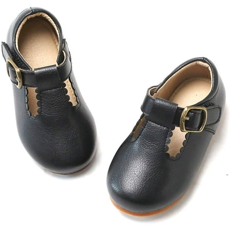 Toddler Little Girl Mary Jane Dress Shoes - Ballet Flats for Easter Flower Girl Party School Shoes