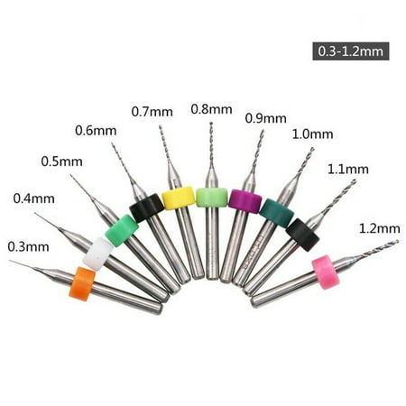 BAMILL 10PCS 0.1-1.2mm Bits Drill Set PCB Circuit Micro Small Board Print Carbide
BAMILL 10PCS 0.1-1.2mm Bits Drill Set PCB Circuit Micro Small Board Print Carbide