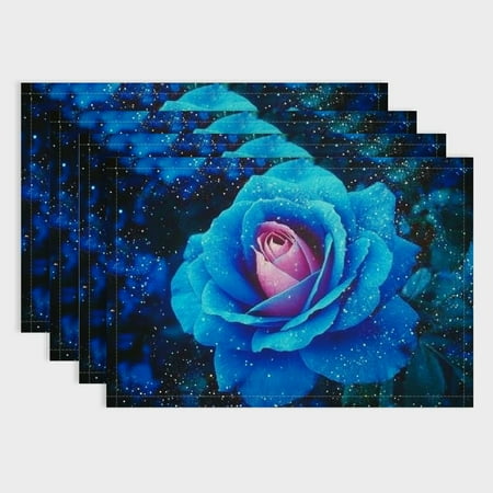 Orinice Rose Flowers Table Place Mats Set of 4 Rose Floral Flower Placemats Dining Table Decor Garden Flower Table Mats Kitchen Decor Dinner Indoor Romantic Blue Black Placemats 18x12in
Orinice Rose Flowers Table Place Mats Set of 4 Rose Floral Flower Placemats Dining Table Decor Garden Flower Table Mats Kitchen Decor Dinner Indoor Romantic Blue Black Placemats 18x12in