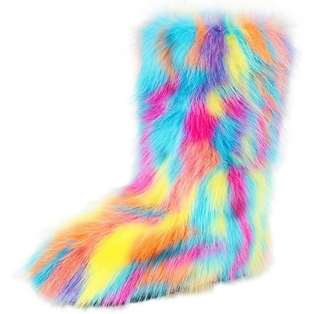 Women s Faux fur Boot Furry Fluffy Short Snow Boot Mid-Calf Boots Warm Comfortable Outdoor Flat Shoes
Women s Faux fur Boot Furry Fluffy Short Snow Boot Mid-Calf Boots Warm Comfortable Outdoor Flat Shoes