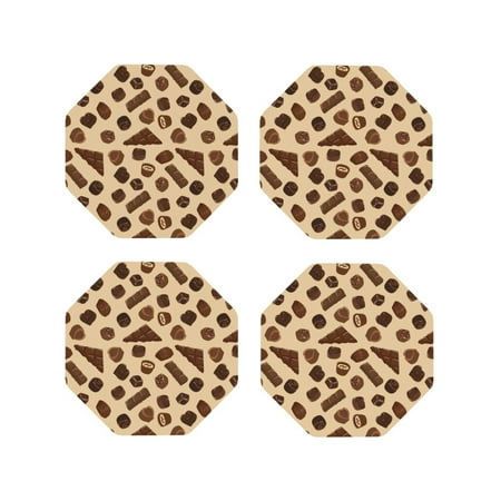 Drink Coasters Set of 4 Love Chocolate Print Leather Coasters for Coffee Table Protector Heat Resistant Cute Coasters for Home Decor Housewarming Gifts Bar Kitchen 4 Inch Octagon
Drink Coasters Set of 4 Love Chocolate Print Leather Coasters for Coffee Table Protector Heat Resistant Cute Coasters for Home Decor Housewarming Gifts Bar Kitchen 4 Inch Octagon
