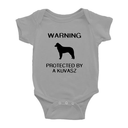 Warning: Protected by A Kuvasz Dog Funny Baby Romperss Newborn Clothes (Gray 12-18 Months)
Warning: Protected by A Kuvasz Dog Funny Baby Romperss Newborn Clothes (Gray 12-18 Months)