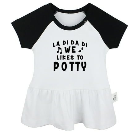 We Likes To Potty Funny Dresses For Baby Newborn Babies Skirts Infant Princess Dress 0-24M Kids Graphic Clothes (Black Raglan Dresses 0-6 Months)
We Likes To Potty Funny Dresses For Baby Newborn Babies Skirts Infant Princess Dress 0-24M Kids Graphic Clothes (Black Raglan Dresses 0-6 Months)