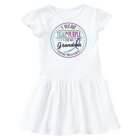 Inktastic Suicide Prevention- I Wear Teal and Purple for My Grandma Gift Toddler Girl Dress
Inktastic Suicide Prevention- I Wear Teal and Purple for My Grandma Gift Toddler Girl Dress